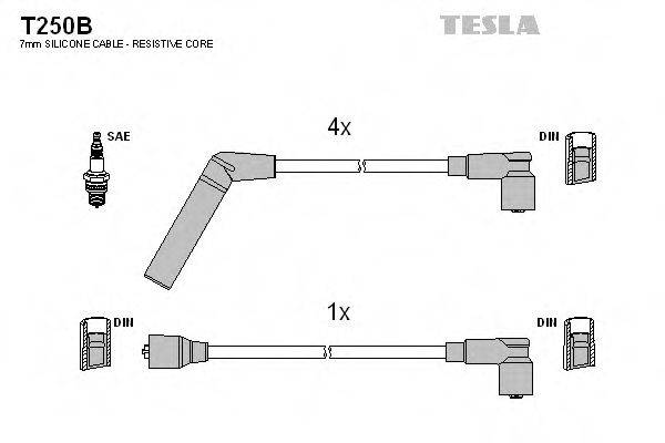 Провода зажигания (комплект) TESLA T250B