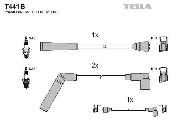 Провода зажигания (комплект) TESLA T441B