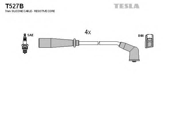 Провода зажигания (комплект) TESLA T527B
