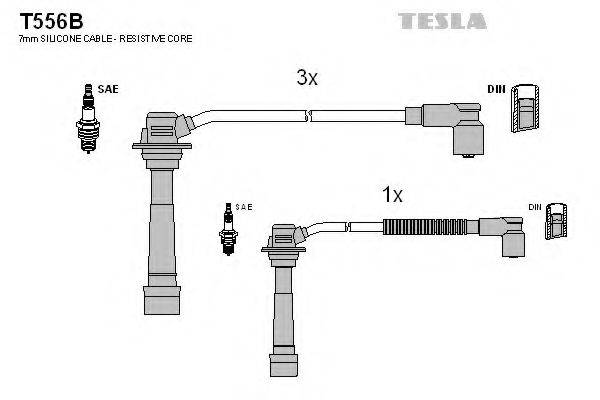 Провода зажигания (комплект) TESLA T556B