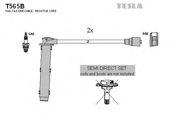 Провода зажигания (комплект) TESLA T565B