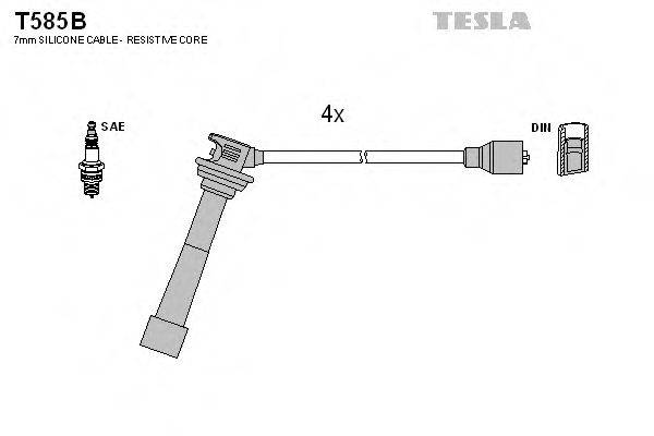 Провода зажигания (комплект) TESLA T585B