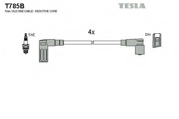 Провода зажигания (комплект) TESLA T785B