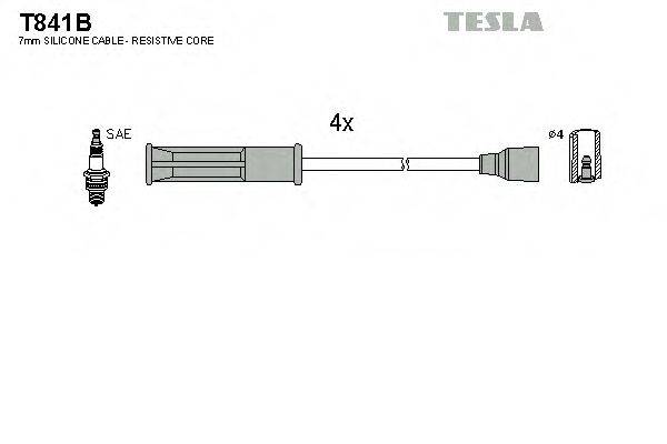 Провода зажигания (комплект) TESLA T841B