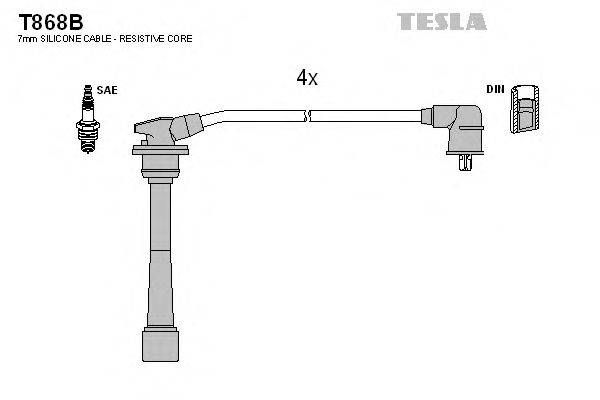 Провода зажигания (комплект) TESLA T868B