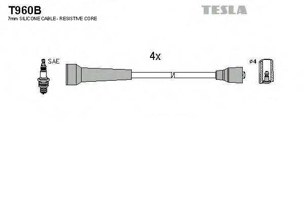 Провода зажигания (комплект) TESLA T960B