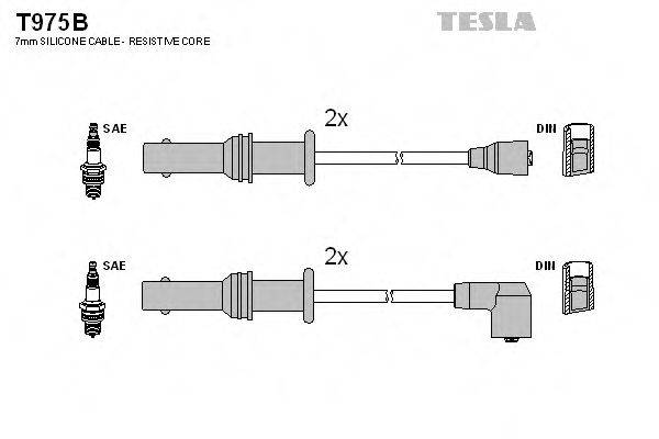 Провода зажигания (комплект) TESLA T975B