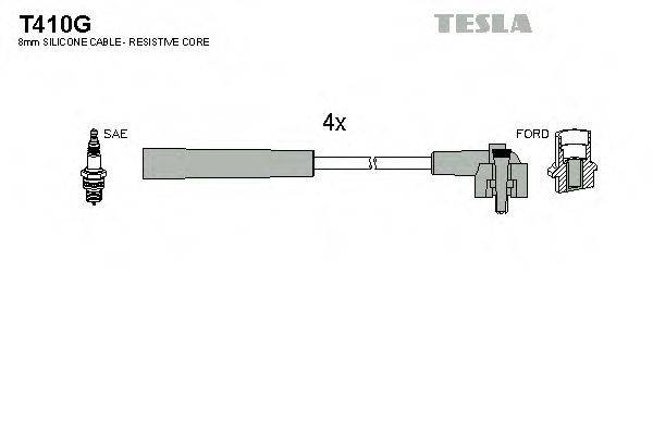 Провода зажигания (комплект) TESLA T410G