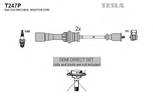 Провода зажигания (комплект) TESLA T247P