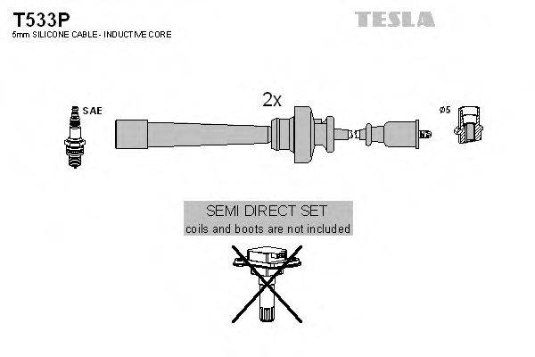 Провода зажигания (комплект) TESLA T533P