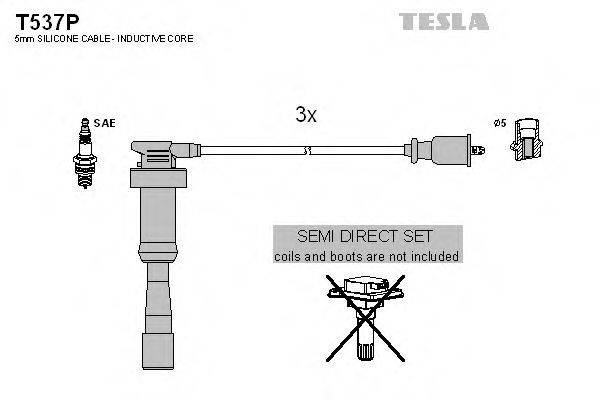 Провода зажигания (комплект) TESLA T537P