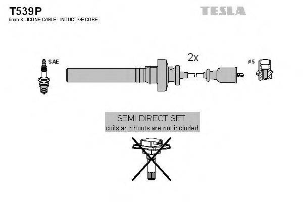 Провода зажигания (комплект) TESLA T539P