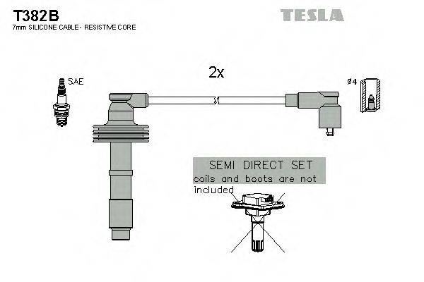 Провода зажигания (комплект) TESLA T382B