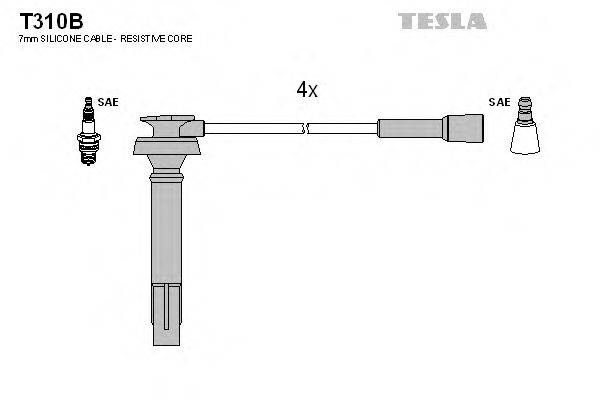 Провода зажигания (комплект) TESLA T310B