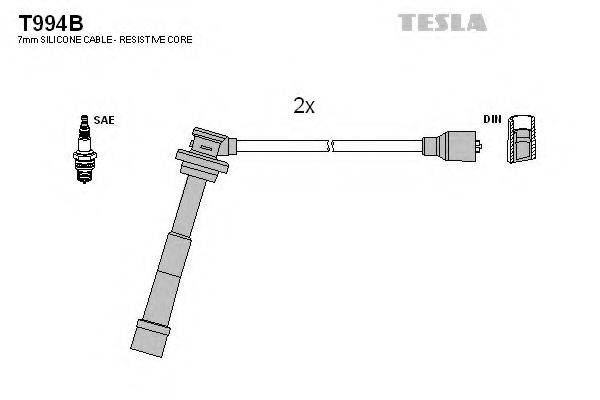 Провода зажигания (комплект) TESLA T994B