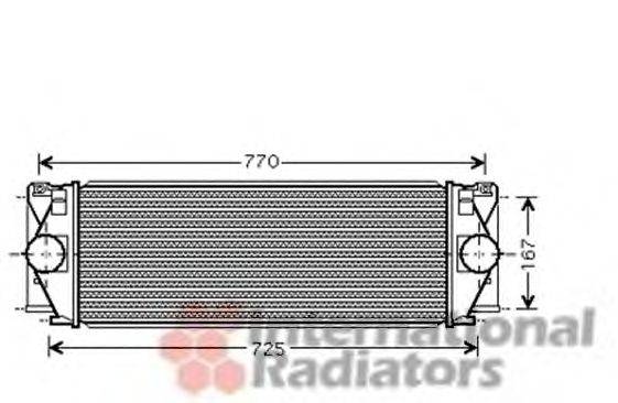 Радиатор интеркуллера  VAN WEZEL 30004396