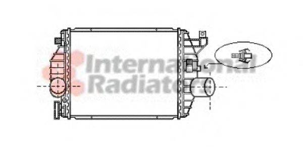 Радиатор интеркуллера  VAN WEZEL 30004357