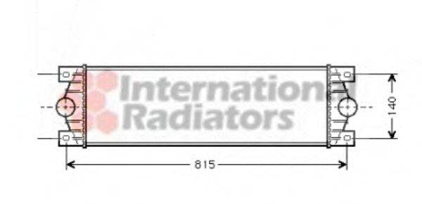 Радиатор интеркуллера  VAN WEZEL 43004089