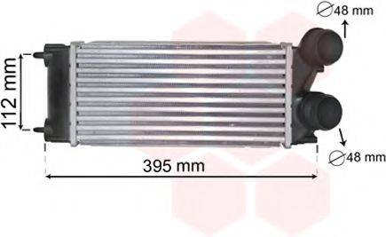 Радиатор интеркуллера  VAN WEZEL 40004343