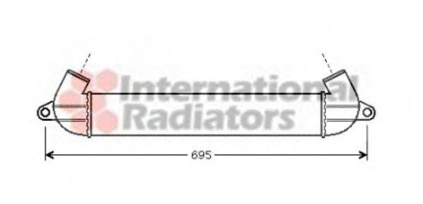 Радиатор интеркуллера  VAN WEZEL 17004271
