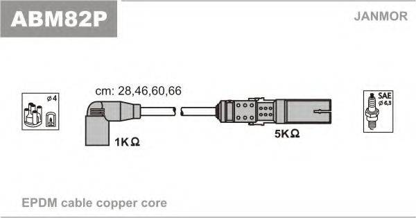 JANMOR ABM82P Провода зажигания (комплект)