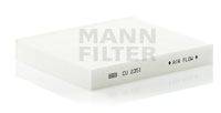 Фильтр воздуха в салоне MANN-FILTER CU 2351