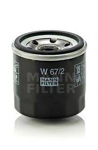 MANN-FILTER W672 Масляний фільтр