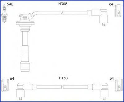 Провода зажигания (комплект) HITACHI 134562