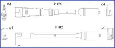 Комплект дротів запалення HITACHI 134717