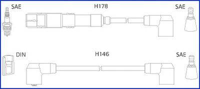 Провода зажигания (комплект) HITACHI 134755