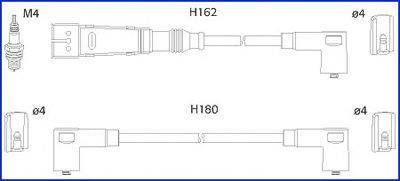 Провода зажигания (комплект) HITACHI 134784
