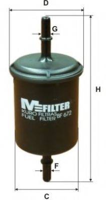Фильтр топлива MFILTER BF 672