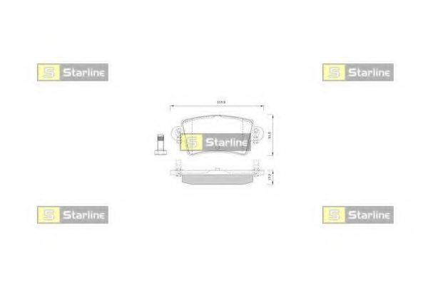 Колодки (дисковый тормоз) STARLINE BD S251