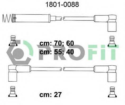 Провода зажигания (комплект) PROFIT 1801-0088