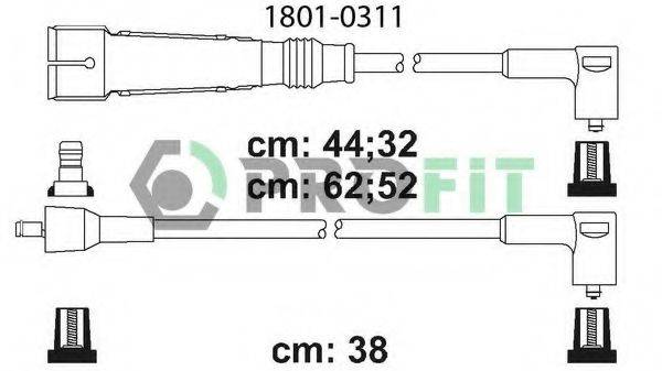 Провода зажигания (комплект) PROFIT 1801-0311