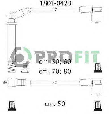 Провода зажигания (комплект) PROFIT 1801-0423