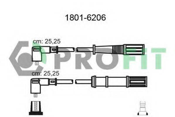 Провода зажигания (комплект) PROFIT 1801-6206