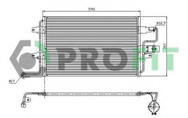 PROFIT PR9545C1 Конденсатор кондиционера