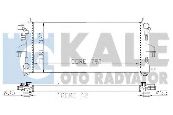 Радиатор охлаждения двигателя KALE OTO RADYATOR 285600
