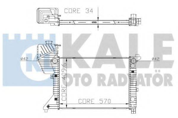 Радиатор охлаждения двигателя KALE OTO RADYATOR 319900