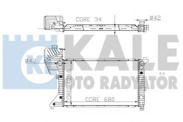 Радиатор охлаждения двигателя KALE OTO RADYATOR 330300