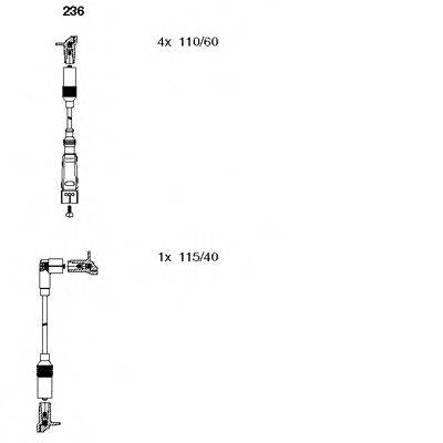 Провода зажигания (комплект) BREMI 236