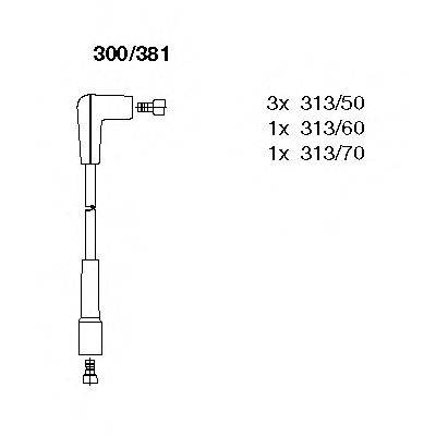 Провода зажигания (комплект) BREMI 300/381