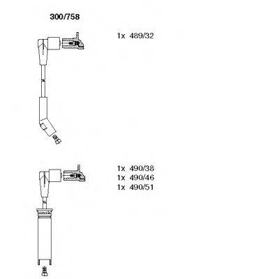 Провода зажигания (комплект) BREMI 300/758