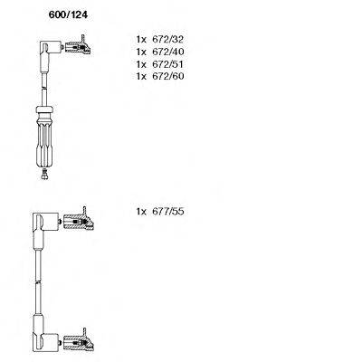 Провода зажигания (комплект) BREMI 600/124