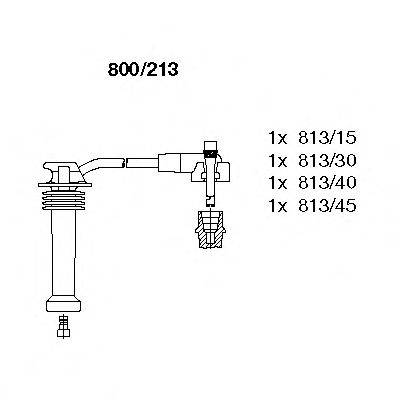 Провода зажигания (комплект) BREMI 800/213