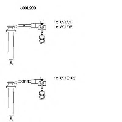 Провода зажигания (комплект) BREMI 800L200