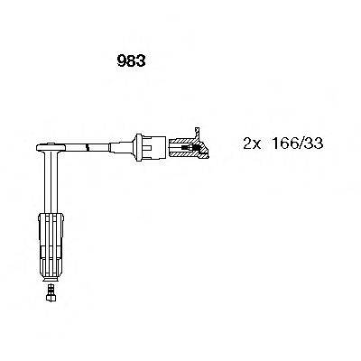 Провода зажигания (комплект) BREMI 983