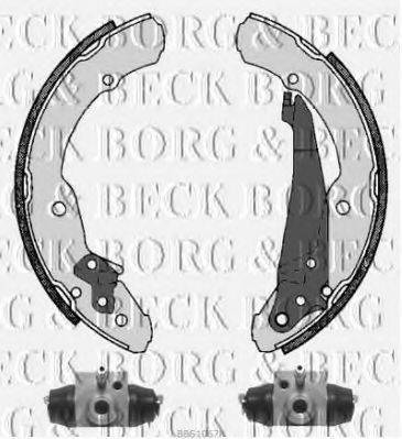 BORG & BECK BBS1067K Тормозные колодки (барабанные)