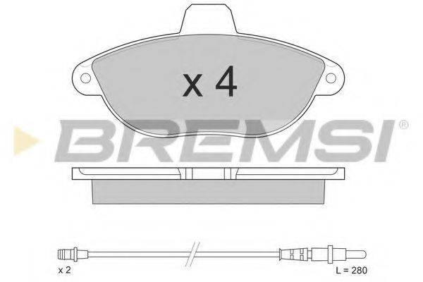 Колодки (дисковый тормоз) BREMSI BP2678